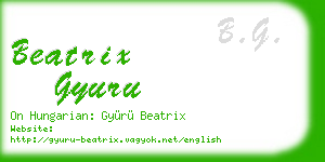 beatrix gyuru business card